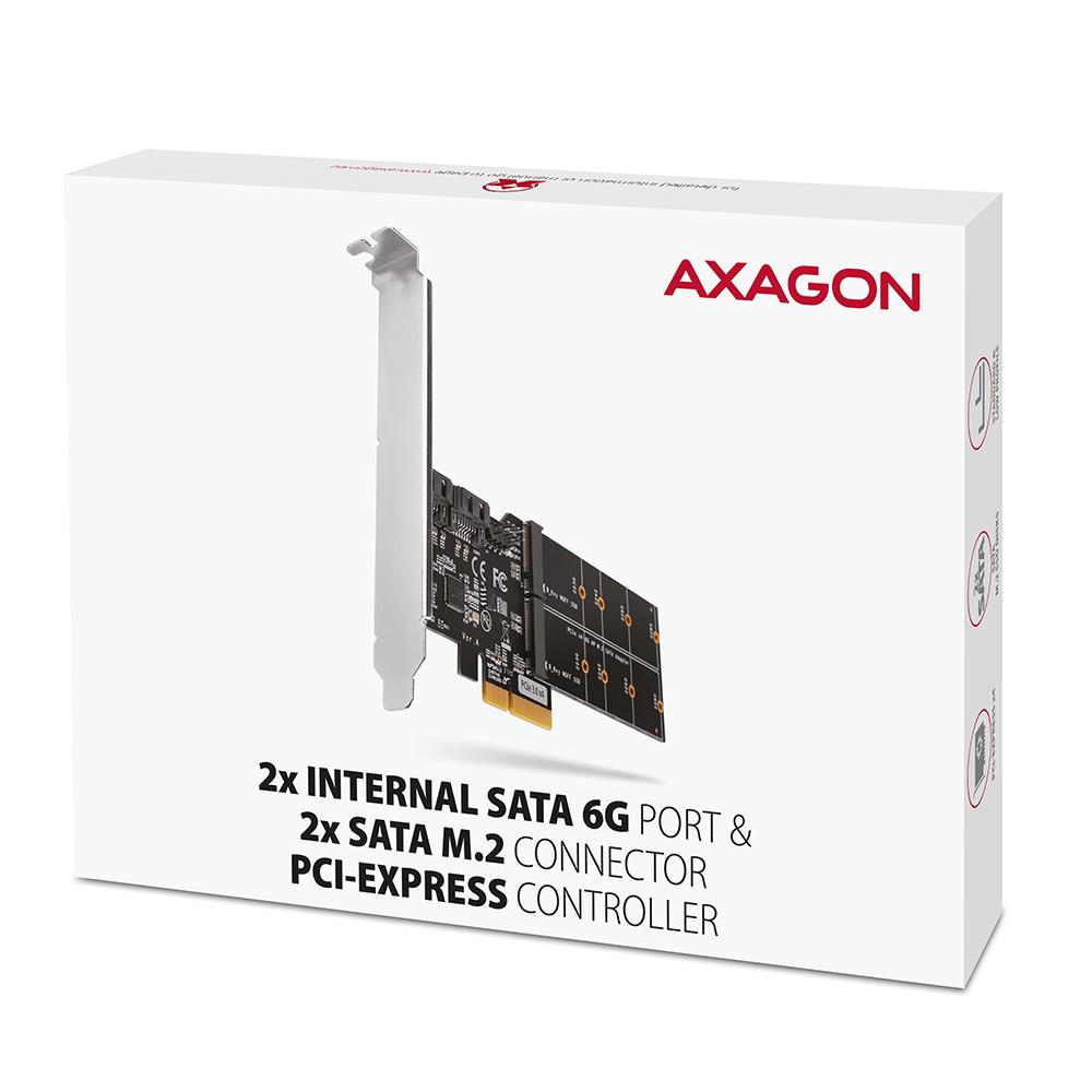 SSD ACC I/O CONTROLLER PCIE/SATA M.2 PCES-SA4M2 AXAGON