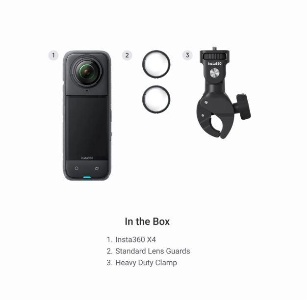 ACTION CAMERA X4 MOTO BUNDLE/CINSABMA/MOTO INSTA360