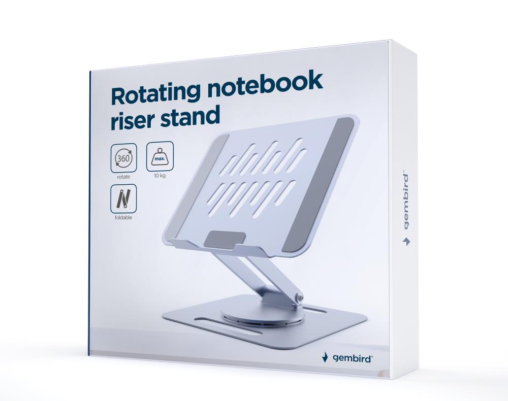 NB ACC RISER STAND ROTATING/SPACE GREY NBS-DR1-01 GEMBIRD