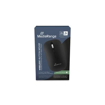 MOUSE USB OPTICAL WRL 4-BUTTON/BLACK MROS267 MEDIARANGE