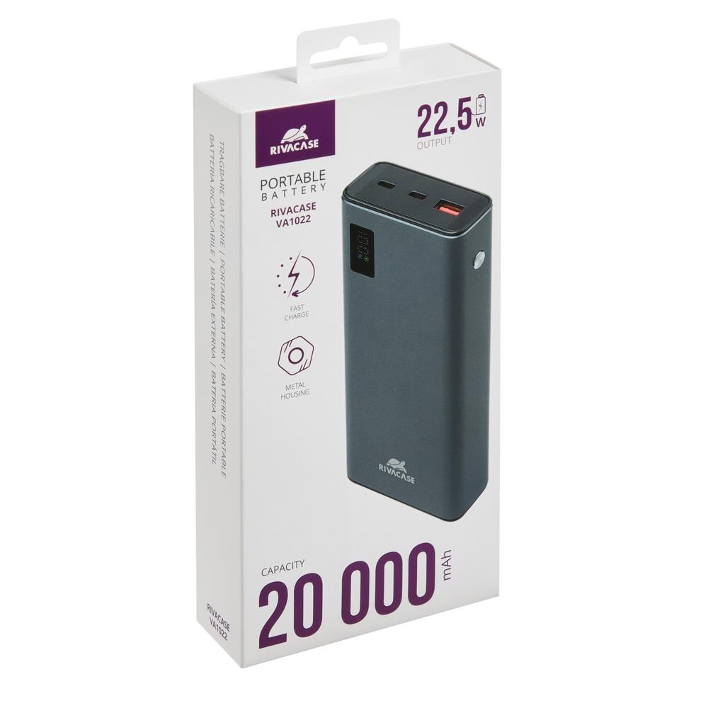 POWER BANK USB 20000MAH/VA1022 RIVACASE
