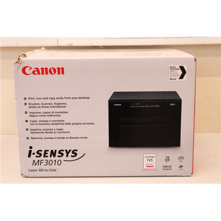 Canon i-SENSYS | MF3010 | Monochrome laser beam printing | Mono | Multifunction Printer | A4 | Black