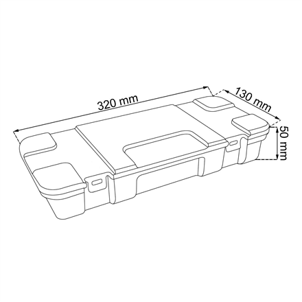 Keter Tool Box with Organizer Technician 22 "
