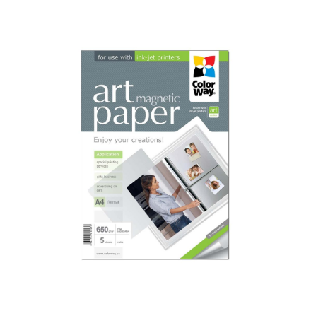ColorWay ART Matte Magnetic Photo Paper White A4 A4 650 g/m²