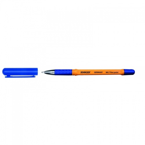 STANGER Ball Point Pens 0,7 finepoint Softgrip, blue, 1 pcs. 18000300056