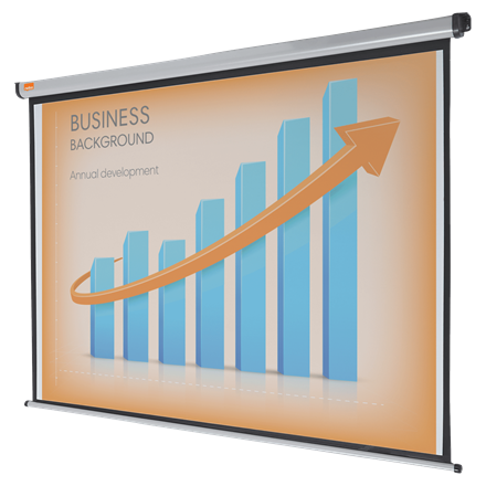 Projection Screen Nobo Wall or Ceiling Mounted 4:3 1750x1325