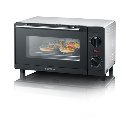 Severin Mini oven TO 2052 9 L Electric 800 W Black/ Silver