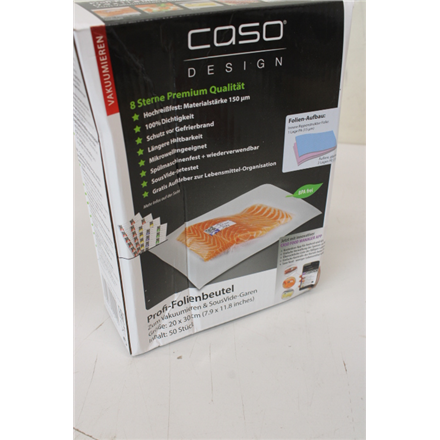 SALE OUT. Caso Bags 50 pcs. for Vacuum sealer 20x30cm | Caso | Foil Bags | 01219 | 50 units | Dimens