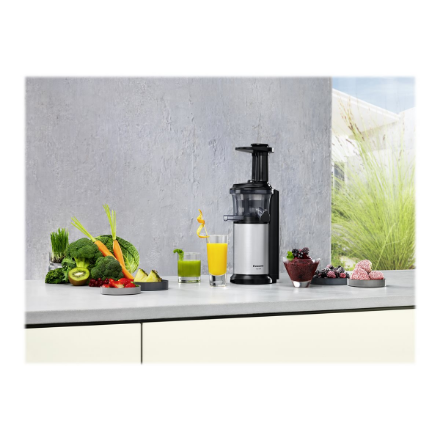 Panasonic | Slow Juicer | MJ-L500SXE | Type Centrifugal juicer | Silver | 150 W | Number of speeds 1