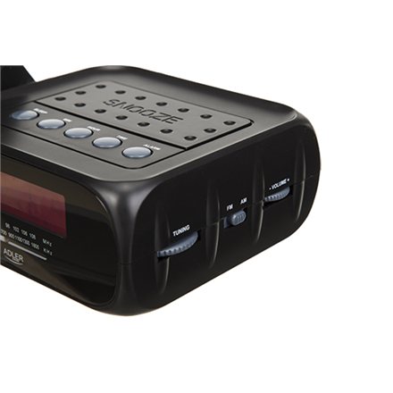 Adler Alarmclock Radio with projector AD 1120 Black