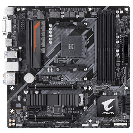 Gigabyte B450 AORUS M 1.0 Processor family AMD