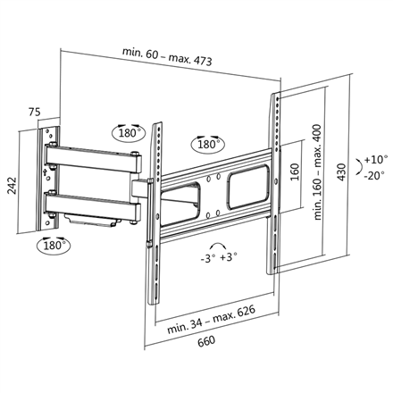 Logilink BP0019 TV Wall mount