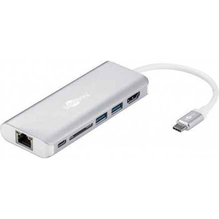 Goobay USB-C Premium Multiport-Dock 76788 Silver