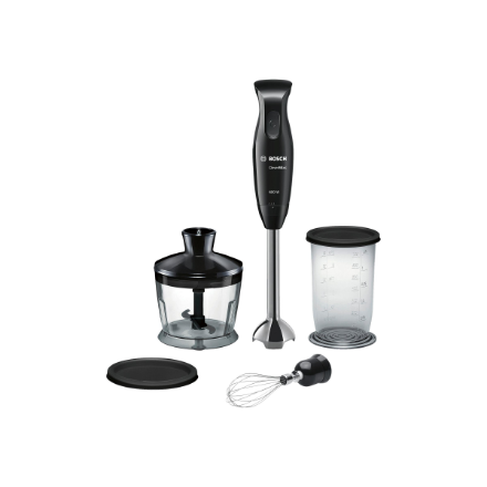 Bosch | Blender | CleverMixx MSM2650B | Hand Blender | 600 W | Number of speeds 12 | Chopper | Black