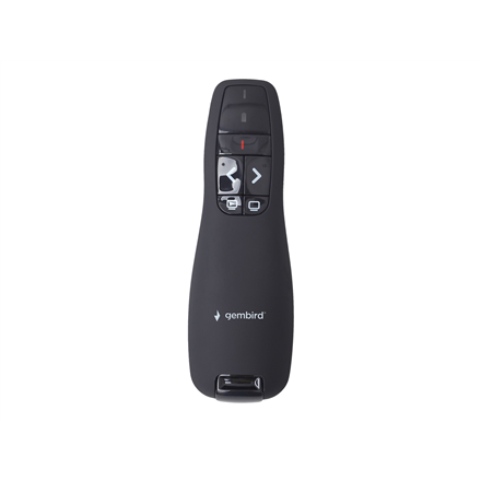 Gembird Wireless presenter with laser pointer WP-L-02 Weight 84 g Black Width 38 mm Height 105 mm Ye