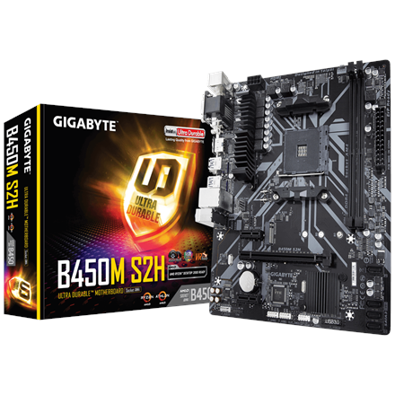 Gigabyte B450M S2H Processor family AMD