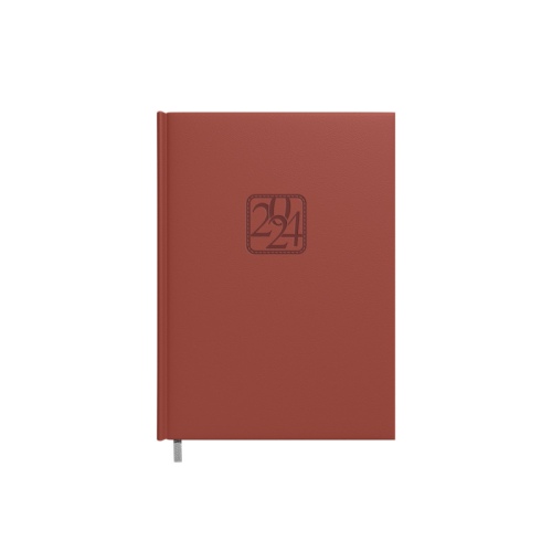 Planning notebook calendar 2024m. A5 brown