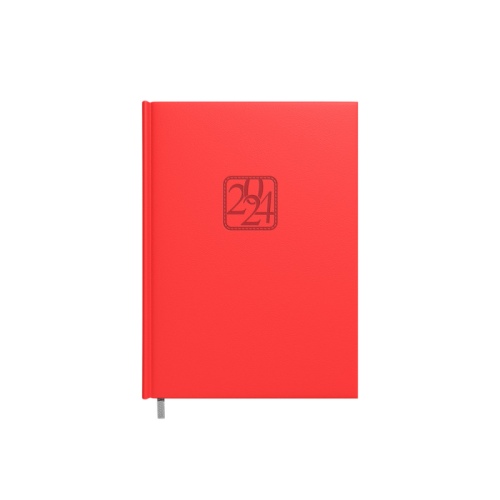 Planning notebook calendar 2024m. A5 red