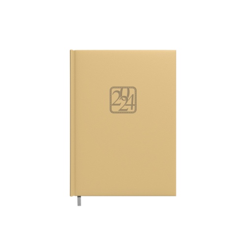 Planning notebook calendar 2024m. A5 beige