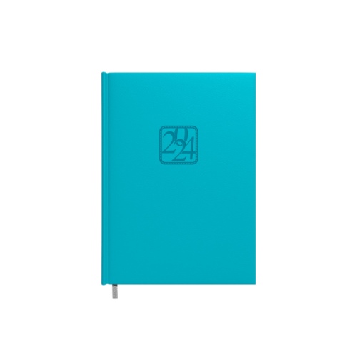 Planning notebook calendar 2024m. A5 turquoise