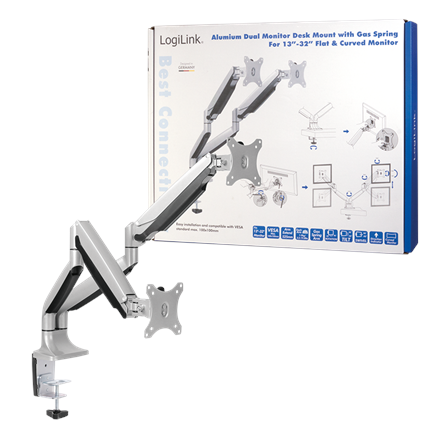 Logilink BP0043 Dual Monitor Desk mount