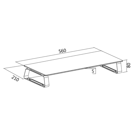 Logilink BP0027 Tabletop monitor riser