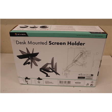SALE OUT. ICY BOX IB-MS303-T Monitor stand with desk mounted base for a screen size up to 27" | Raid