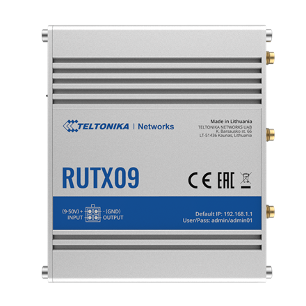 Teltonika Rugged Industrial LTE-A Cat6 Router  RUTX09 No Wi-Fi