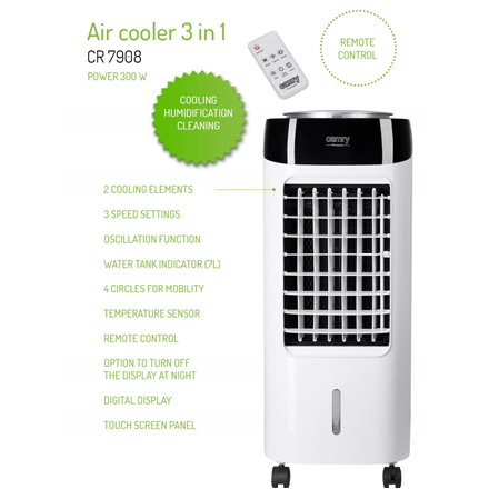 Camry Air cooler 3 in 1 CR 7908 Free standing