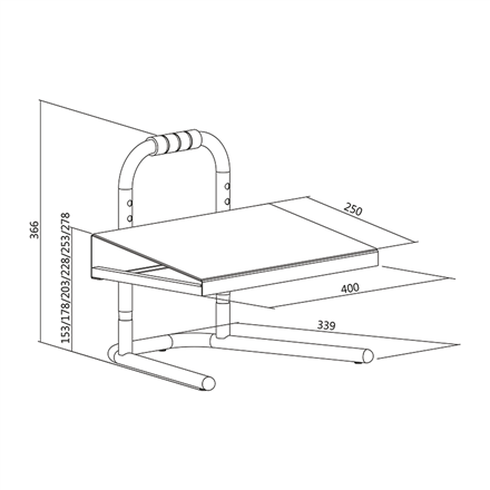 Logilink Free-standing adjustable footrest EO0007