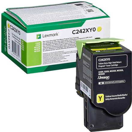 Lexmark C242XY0 Extra High Yield Return Programme Toner cartridge