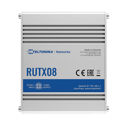 Teltonika Industrial Router  RUTX08 No Wi-Fi