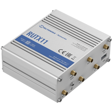 Teltonika Industrial Router 4G LTE Cat6 DualSIM RUTX11 867 Mbit/s