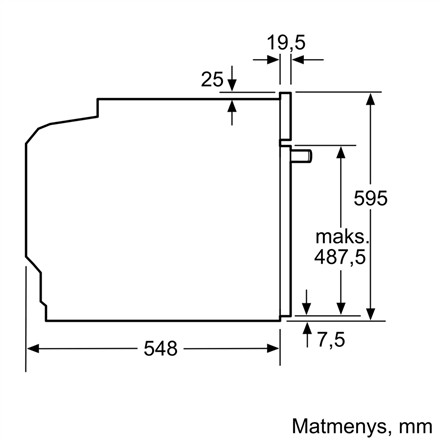 Bosch Oven HBG278BS0S 71 L