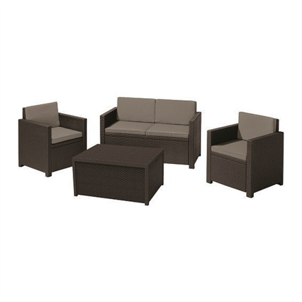 Allibert Garden furniture set  Monaco set brown