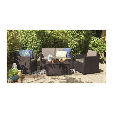 Allibert Garden furniture set  Monaco set brown