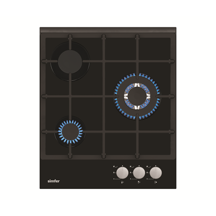 Simfer Hob H4.305.HGSSP Gas on glass