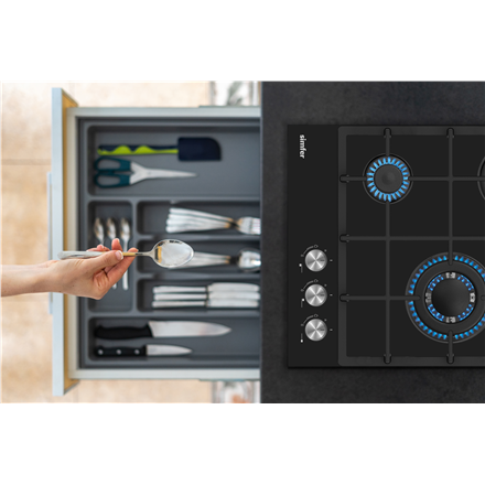 Simfer Hob H4.305.HGSSP Gas on glass