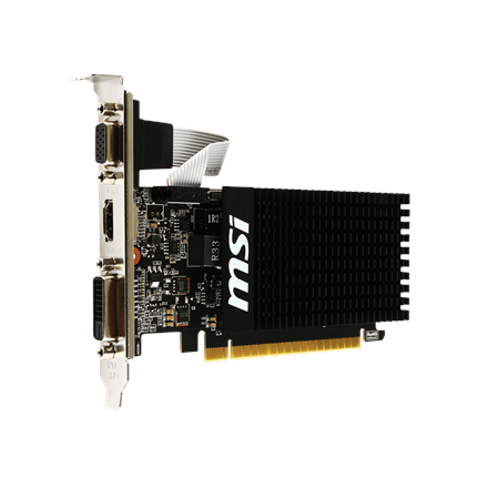 MSI GT 710 2GD3H LP NVIDIA 2 GB GeForce GT 710 DDR3 PCI Express 2.0 x16 (uses x8) HDMI ports quantit