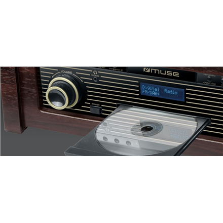 Muse DAB/DAB+ Turntable Micro System MT-115 DAB 3 speeds