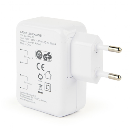 EnerGenie Universal USB charger EG-U4AC-02 White