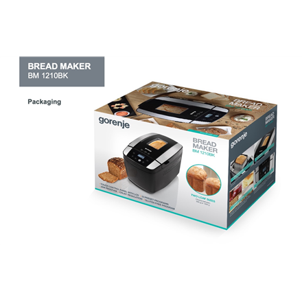 Gorenje Bread maker BM1210BK Power 800 W