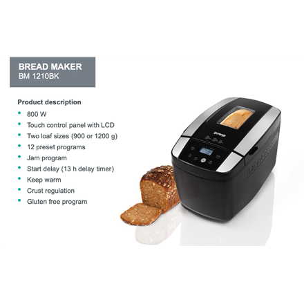 Gorenje Bread maker BM1210BK Power 800 W