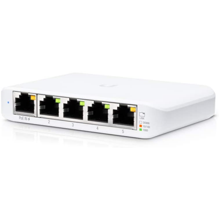 Ubiquiti USW-Flex Indoor/outdoor 5Port Poe Gigabit Switch with 802.3bt Input Power Support