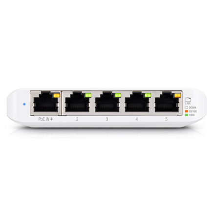 Ubiquiti USW-Flex Indoor/outdoor 5Port Poe Gigabit Switch with 802.3bt Input Power Support