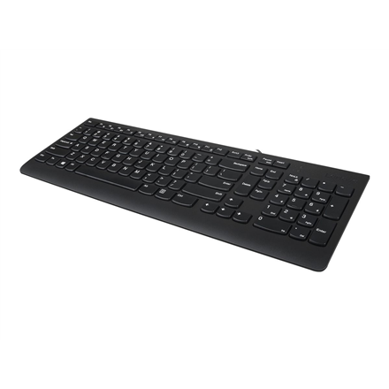 Lenovo USB Keyboard 300 Standard Wired Complete ergonomic design. Spill resistant keys with board dr