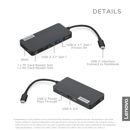 Lenovo USB-C 7-in-1 Hub USB Hub