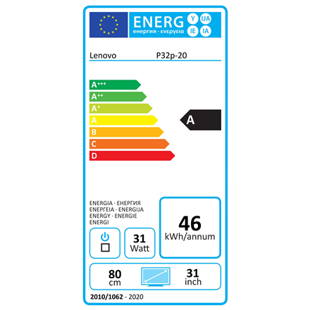 Lenovo ThinkVision P32p-20 31.5 "