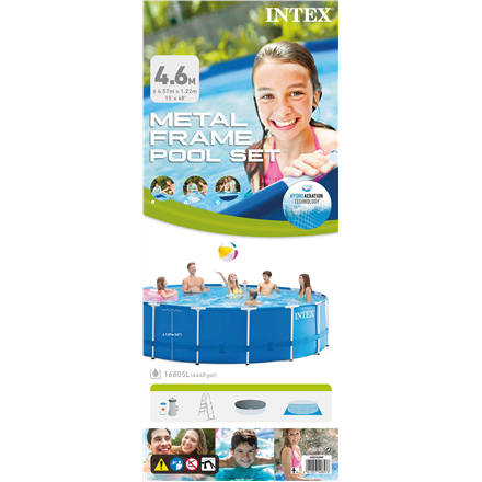 Intex Metal Frame Pool Set with Filter Pump