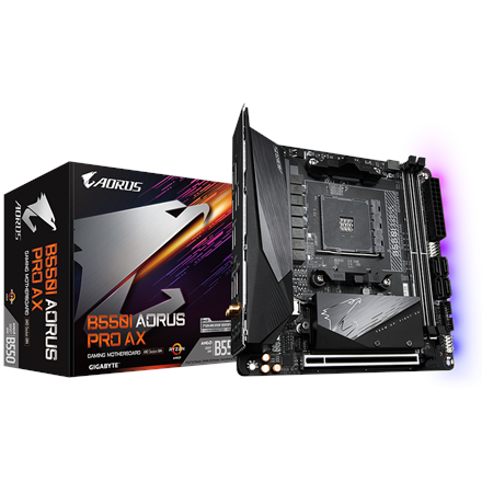 Gigabyte B550I AORUS PRO AX 1.0 Processor family AMD